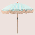 Aquamarine Riviera Fringed Parasol